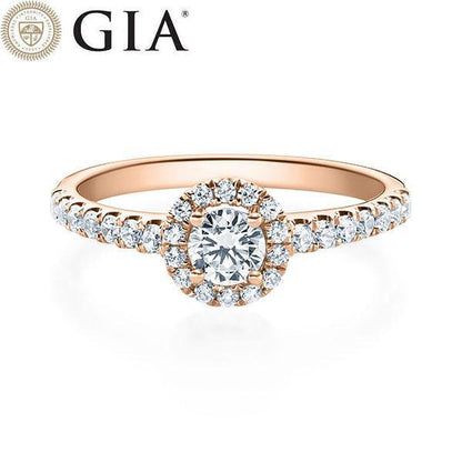 Verlobungsring Rosegold/- 750 mit Diamanten ab 0.66ct | LAVANTA - Trauringmacher München