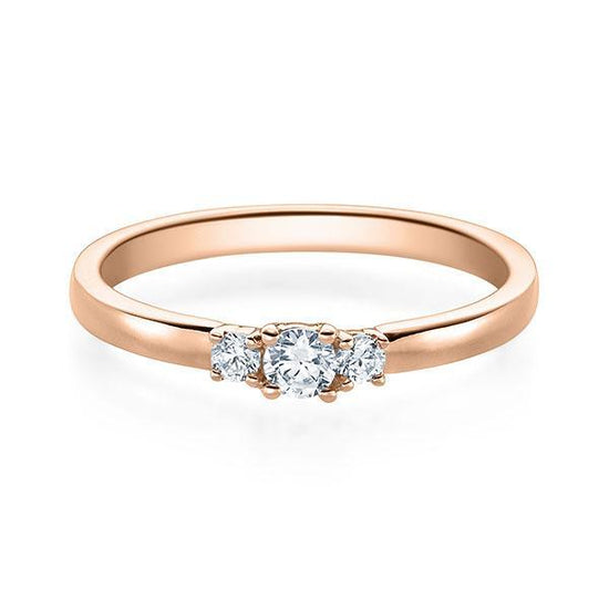 Verlobungsring Rosegold/- 750 mit Diamanten ins. 0.50ct | BRIDAL - Trauringmacher München