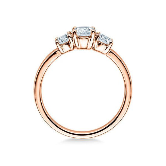 Verlobungsring Rosegold/- 750 mit Diamanten ins. 0.50ct | BRIDAL - Trauringmacher München