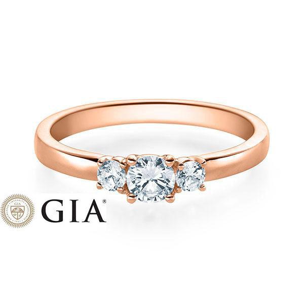 Verlobungsring Rosegold/- 750 mit Diamanten ins. 1.00ct | BRIDAL - Trauringmacher München