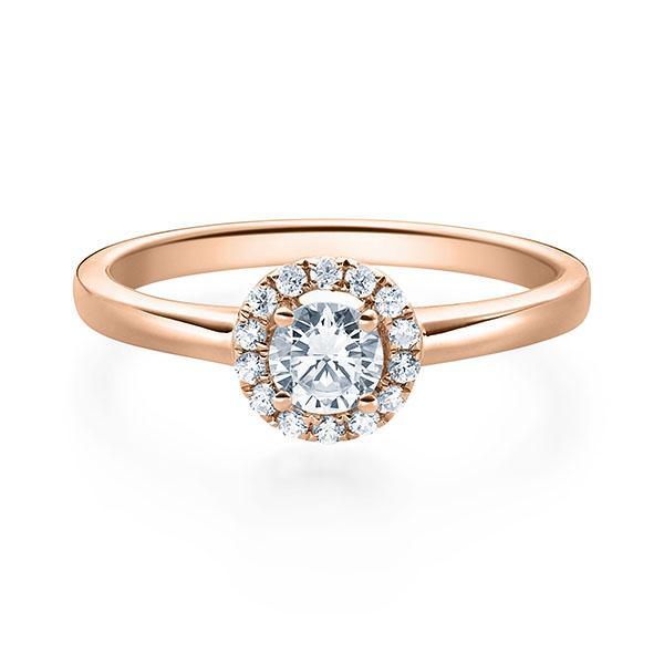 Verlobungsring Rosegold/- 750 mit Diamanten zus. 0.38ct | ROMEO - Trauringmacher München
