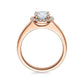 Verlobungsring Rosegold/- 750 mit Diamanten zus. 0.38ct | ROMEO - Trauringmacher München