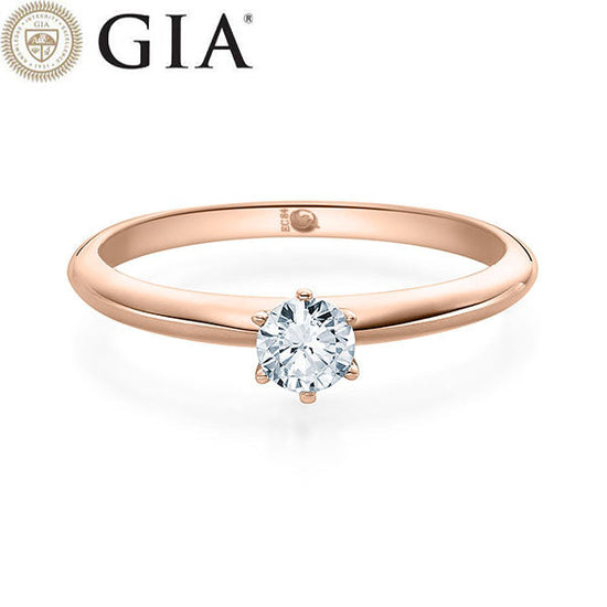 Verlobungsring Rosegold 750/- 18k mit Diamant ab 0.30ct | ASK - Trauringmacher München