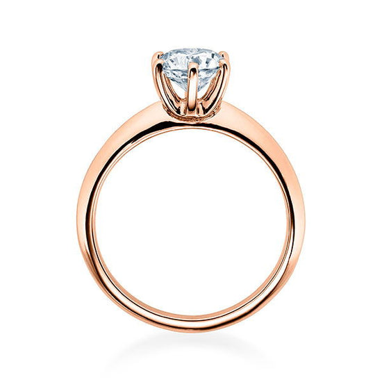 Verlobungsring Rosegold 750/- 18k mit Diamant ab 0.30ct | ASK - Trauringmacher München