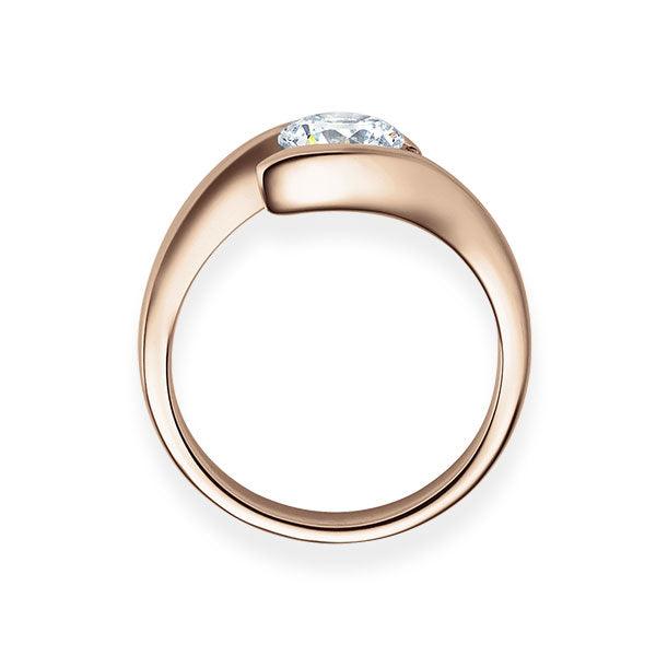 Verlobungsring Rosegold 750/- 18k mit Diamant ab 0.30ct | EVAMORE - Trauringmacher München