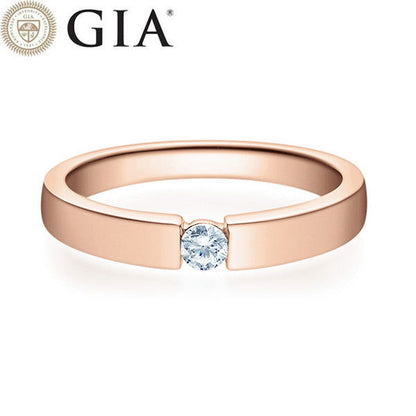 Verlobungsring Rosegold 750/- 18k mit Diamant ab 0.30ct | LEILA - Trauringmacher München