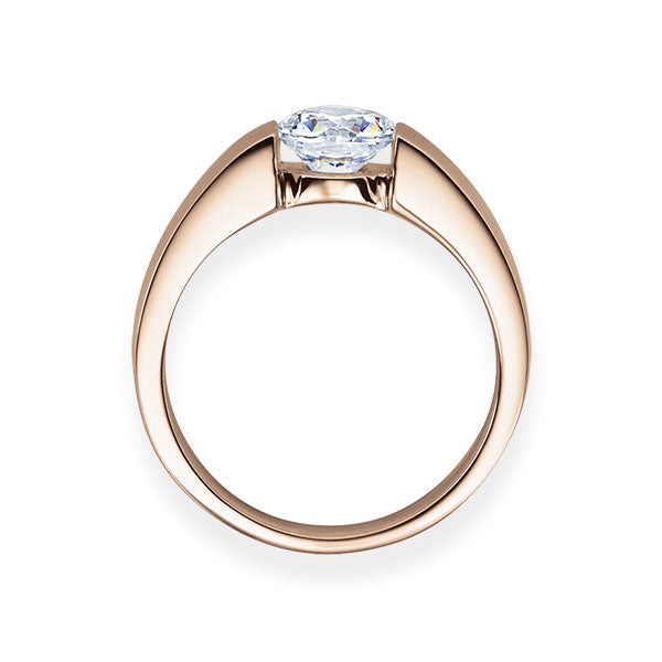 Verlobungsring Rosegold 750/- 18k mit Diamant ab 0.30ct | LEILA - Trauringmacher München