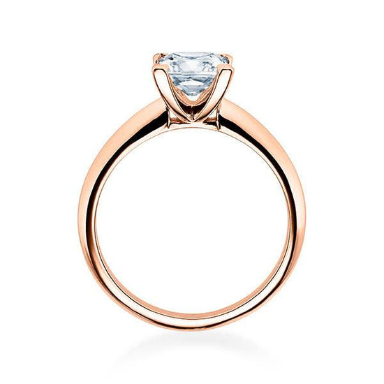 Verlobungsring Rosegold 750/- 18k mit Diamant ab 0.30ct | PRINCESS - Trauringmacher München