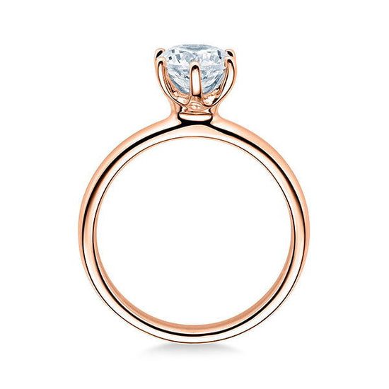 Verlobungsring Rosegold 750/- 18k mit Diamant ab 0.30ct | SOLITÄR - Trauringmacher München