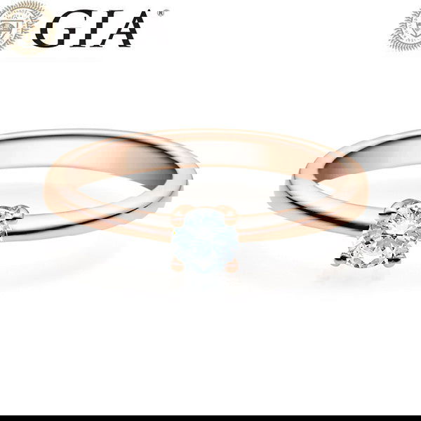 Verlobungsring Rosegold 750/- 18k mit Diamant ab 0.50ct | HABITI - Trauringmacher München