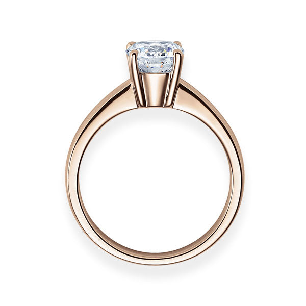 Verlobungsring Rosegold 750/- 18k mit Diamant ab 0.50ct | HABITI - Trauringmacher München