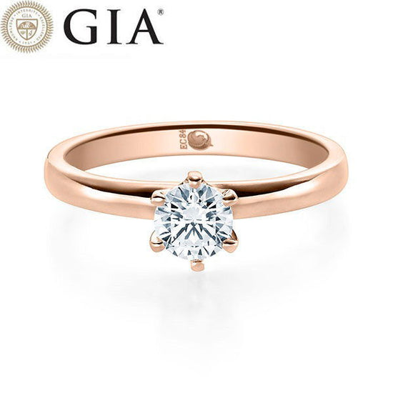 Verlobungsring Rosegold 750/- 18k mit Diamant ab 0.50ct | SOLITÄR - Trauringmacher München