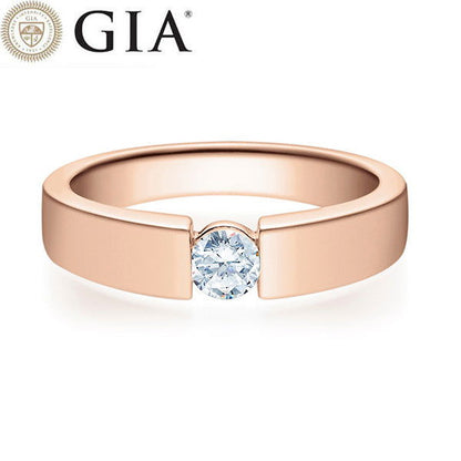 Verlobungsring Rosegold 750/- 18k mit Diamant ab 1.00ct | LEILA - Trauringmacher München