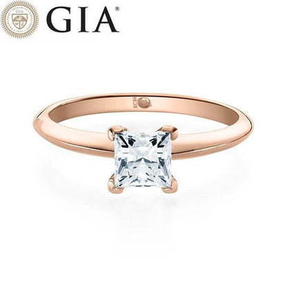 Verlobungsring Rosegold 750/- 18k mit Diamant ab 1.00ct | PRINCESS - Trauringmacher München