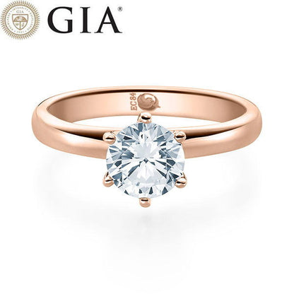 Verlobungsring Rosegold 750/- 18k mit Diamant ab 1.00ct | SOLITÄR - Trauringmacher München
