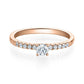 Verlobungsring Rosegold 750/- mit Diamanten zus. 0.33ct | DIAMORE - Trauringmacher München
