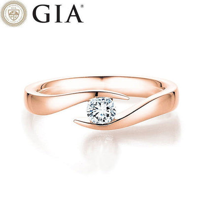 Verlobungsring Rosegold mit Diamant 0,50ct | TWIST - Trauringmacher München