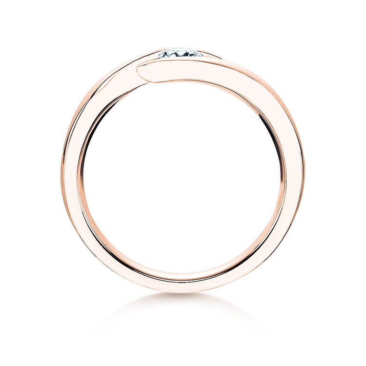 Verlobungsring Rosegold mit Diamant 0,50ct | TWIST - Trauringmacher München