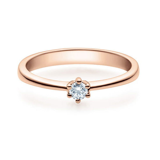 Verlobungsring Rosegold mit Diamant ab 0.10ct | FRIDRICH - Trauringmacher München