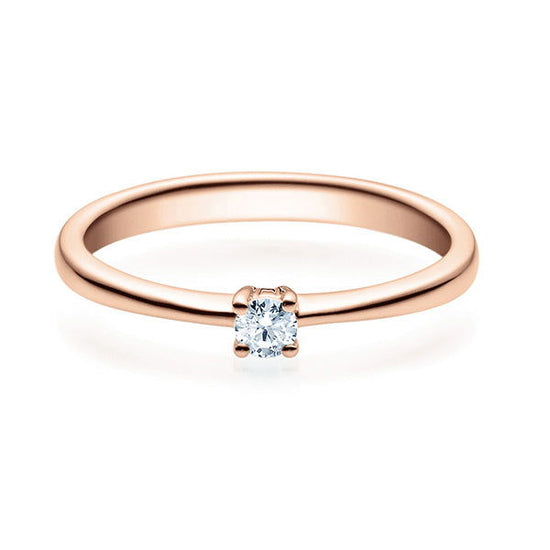 Verlobungsring Rosegold mit Diamant ab 0.10ct | HABITI - Trauringmacher München