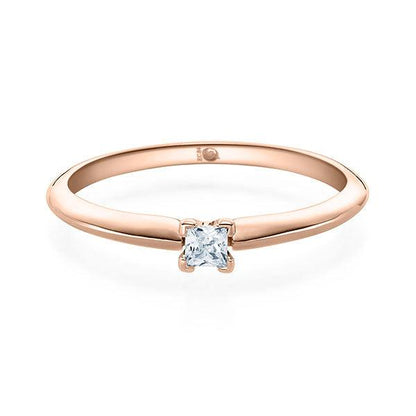 Verlobungsring Rosegold mit Diamant ab 0.10ct | PRINCESS - Trauringmacher München