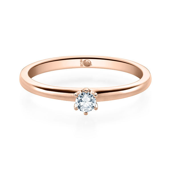 Verlobungsring Rosegold mit Diamant ab 0.10ct | SOLITÄR - Trauringmacher München