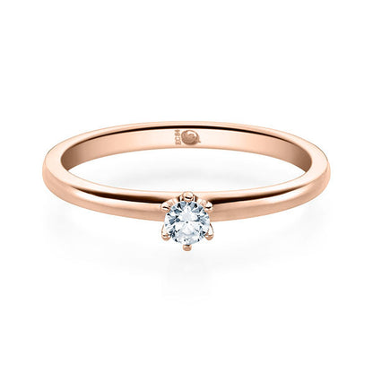 Verlobungsring Rosegold mit Diamant ab 0.10ct | SOLITÄR - Trauringmacher München