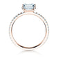 Verlobungsring Rosegold mit Diamanten 0,70ct | EMERALD-CUT - Trauringmacher München