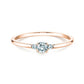 Verlobungsring Rosegold mit Diamanten zus. 0.20ct | GLORY PETITE - Trauringmacher München