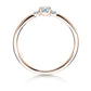 Verlobungsring Rosegold mit Diamanten zus. 0.20ct | GLORY PETITE - Trauringmacher München