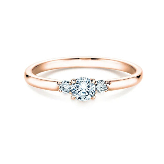 Verlobungsring Rosegold mit Diamanten zus. 0.30ct | GLORY PETITE - Trauringmacher München