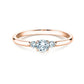 Verlobungsring Rosegold mit Diamanten zus. 0.30ct | GLORY PETITE - Trauringmacher München