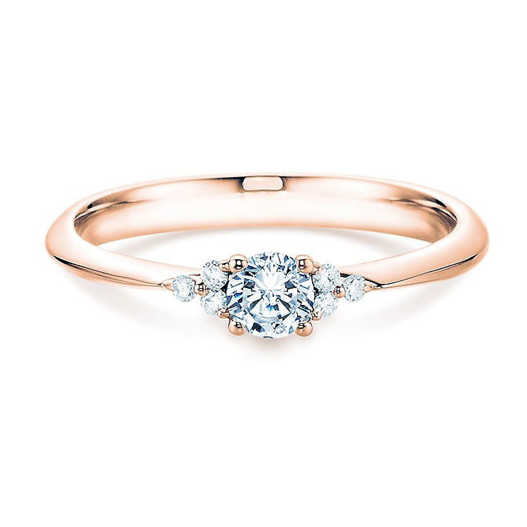 Verlobungsring Rosegold mit Diamanten zus. 0.31ct | GLORY - Trauringmacher München