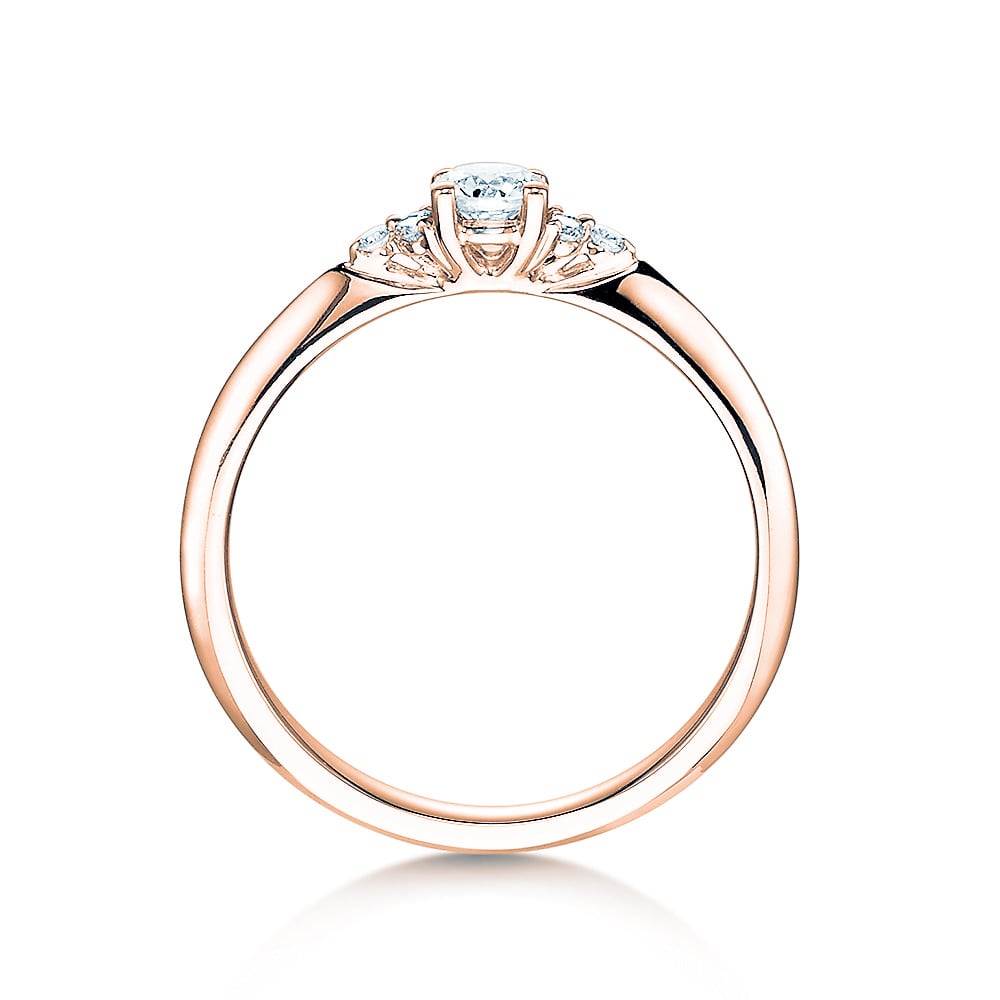 Verlobungsring Rosegold mit Diamanten zus. 0.31ct | GLORY - Trauringmacher München