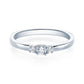 Verlobungsring Weißgold/- 750 mit Diamanten ins. 0.50ct | BRIDAL - Trauringmacher München