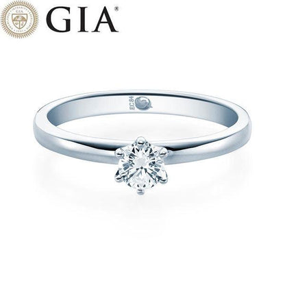 Verlobungsring Weißgold 750/- 18k mit Diamant ab 0.30ct | SOLITÄR - Trauringmacher München