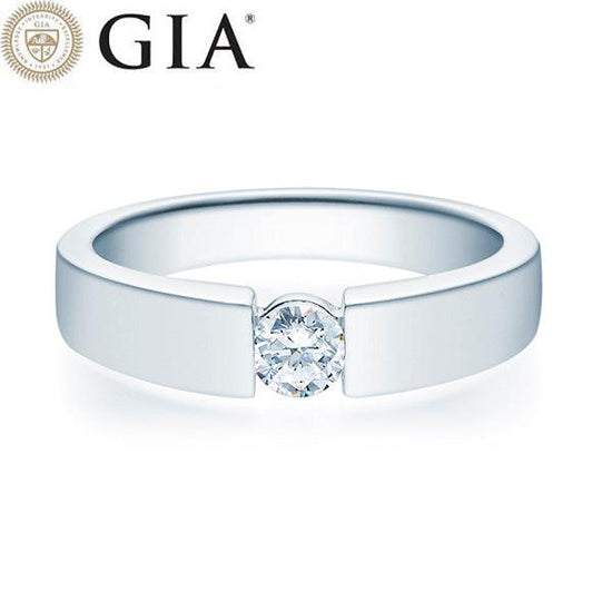 Verlobungsring Weißgold 750/- 18k mit Diamant ab 0.50ct | LEILA - Trauringmacher München