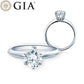 Verlobungsring Weißgold 750/- 18k mit Diamant ab 1.00ct | ASK - Trauringmacher München