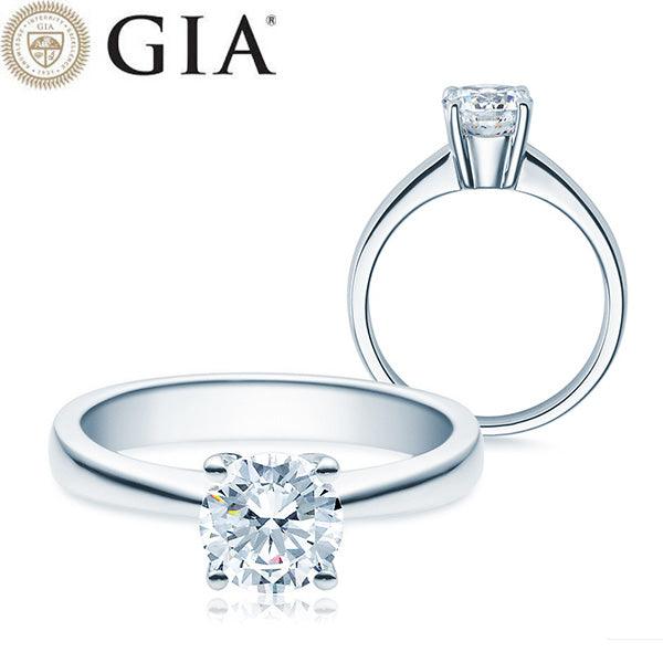 Verlobungsring Weißgold 750/- 18k mit Diamant ab 1.00ct | HABITI - Trauringmacher München