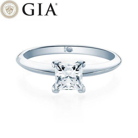 Verlobungsring Weißgold 750/- 18k mit Diamant ab 1.00ct | PRINCESS - Trauringmacher München