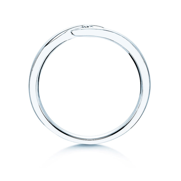 Verlobungsring Weißgold mit Diamant 0,10ct | TWIST - Trauringmacher München