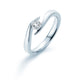 Verlobungsring Weißgold mit Diamant 0,50ct | TWIST - Trauringmacher München