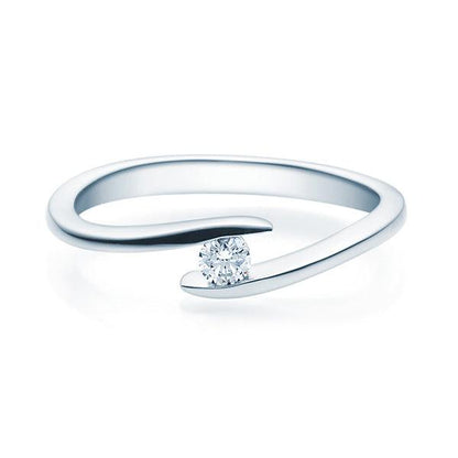 Verlobungsring Weißgold mit Diamant ab 0.10ct | EVAMORE - Trauringmacher München