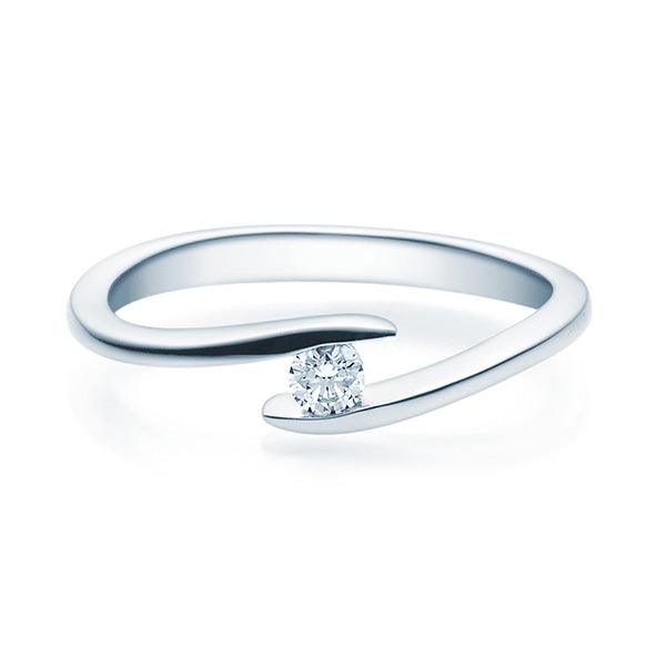 Verlobungsring Weißgold mit Diamant ab 0.10ct | EVAMORE - Trauringmacher München