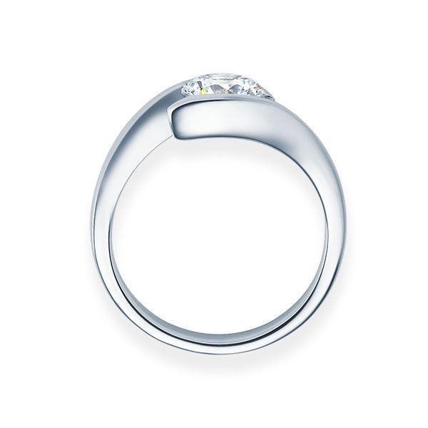 Verlobungsring Weißgold mit Diamant ab 0.10ct | EVAMORE - Trauringmacher München