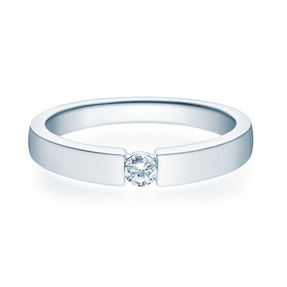 Verlobungsring Weißgold mit Diamant ab 0.10ct | LEILA - Trauringmacher München