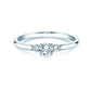 Verlobungsring Weißgold mit Diamanten zus. 0.30ct | GLORY PETITE - Trauringmacher München