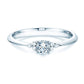 Verlobungsring Weißgold mit Diamanten zus. 0.31ct | GLORY - Trauringmacher München