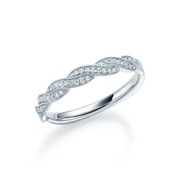 Vorsteckring Platin 950 mit Diamanten zus. 0.11ct TW.VSI | VIKTUALIEN - Trauringmacher München