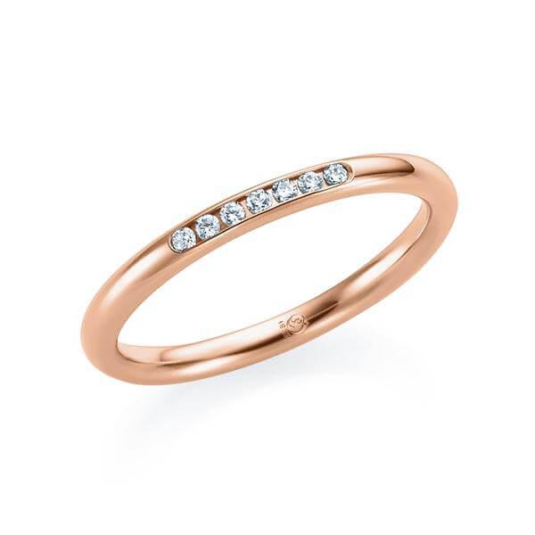 Vorsteckring Rosegold in 750/- 18ct mit Diamanten TM-1551-RG | SUNSHINE - Trauringmacher München